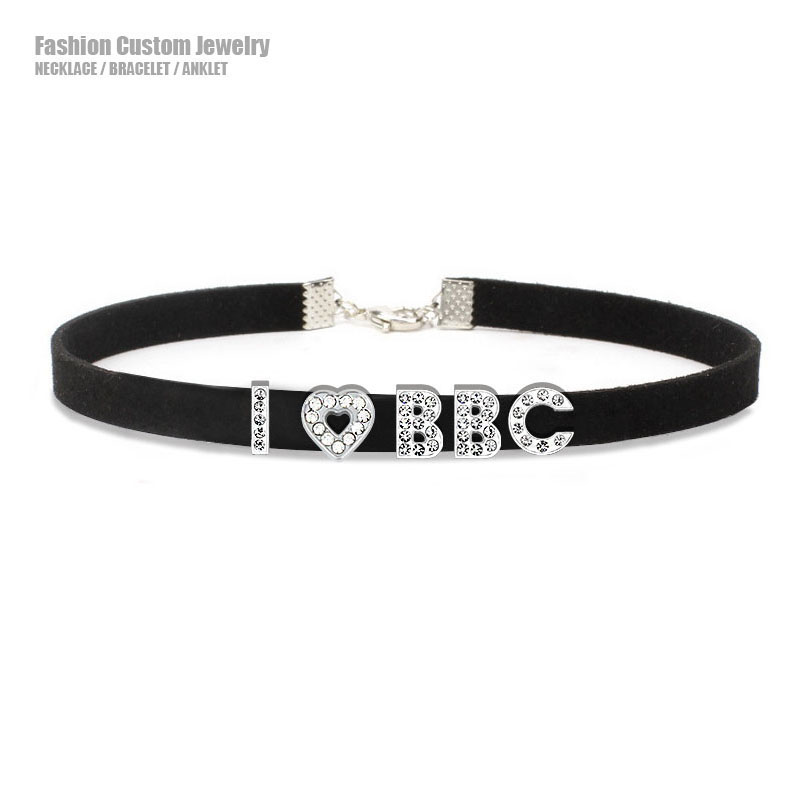Body Jewelry Goth - Goth Sexy Rhinestone Letters I Love