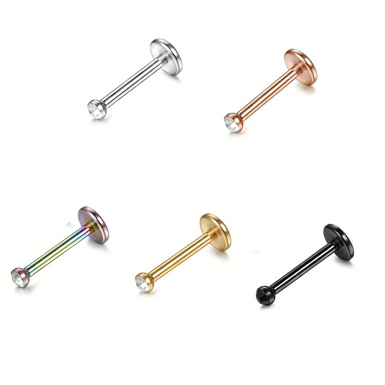 Body Jewelry Gauges - Drperfect 1PCS 18 Gauge Stainless Steel