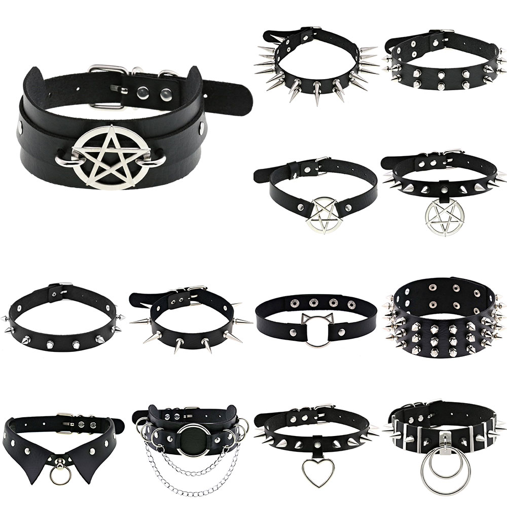Body Jewelry Goth - 2022 Black Necklace Vintage Charm Gothic