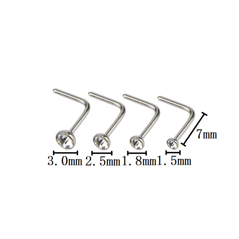 Body Jewelry Ideas - 22Pcs High Polish Stainless Steel Nose