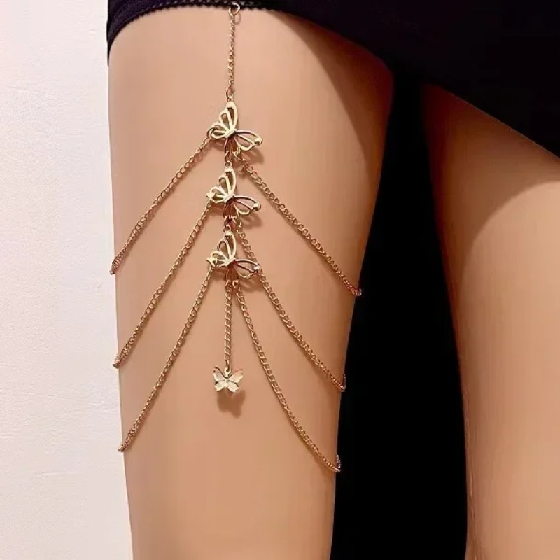 Bohemian Crystal Tassel Multi  - Body Jewelry Leg Chain recension och pris