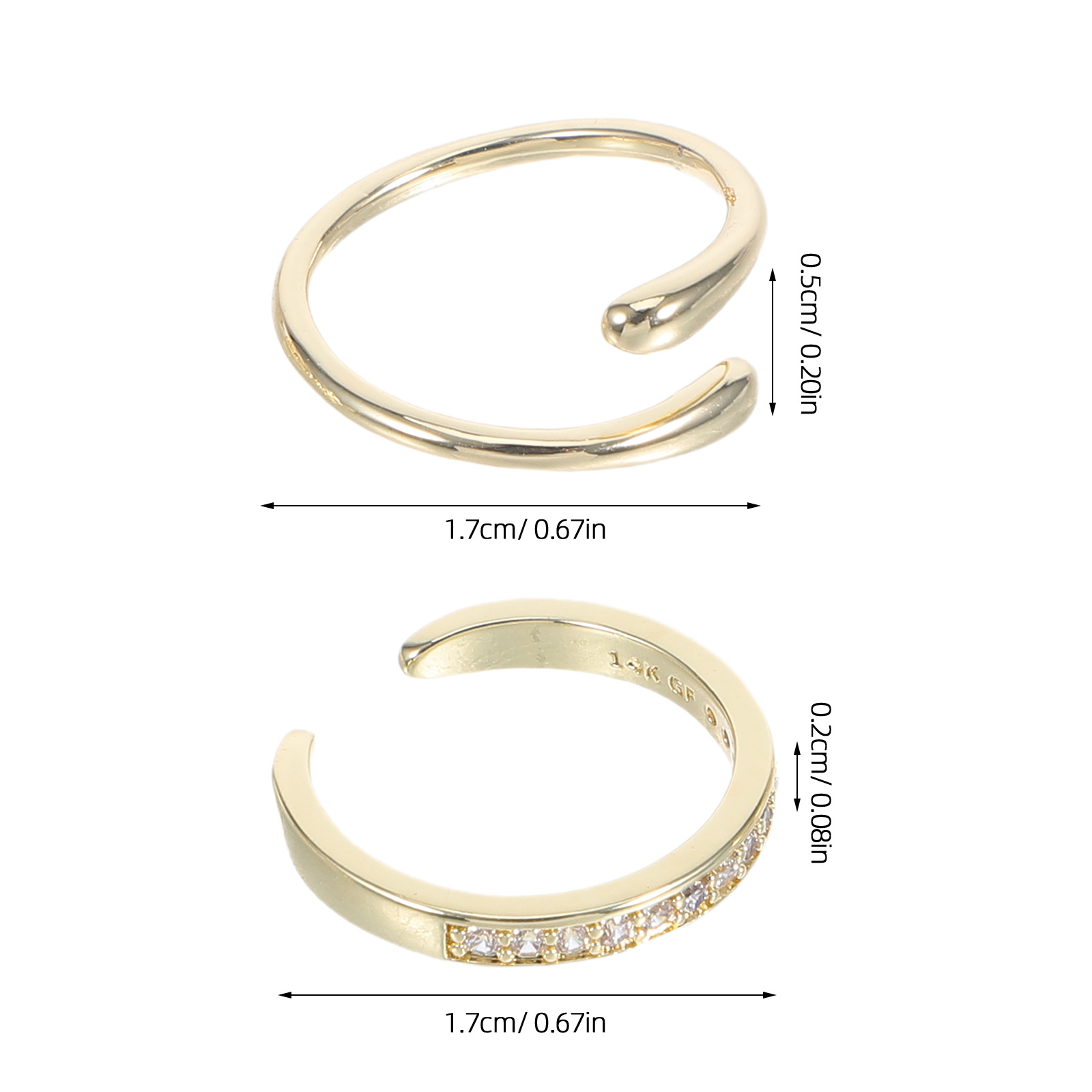 4Pcs Adjustable Toe Rings for  - Body Jewelry Rings recension och pris