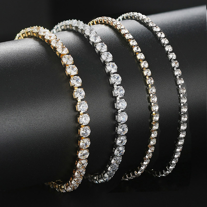 Iced Out 4MM Zircon Tennis Ank - Body Jewelry Leg Chain recension och pris