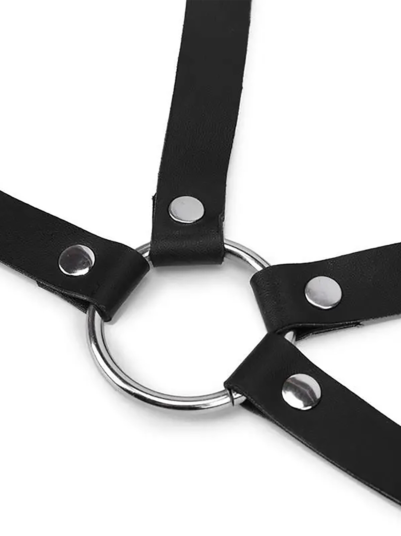 Women Leather Harness Belt Wai - Body Jewelry Goth recension och pris