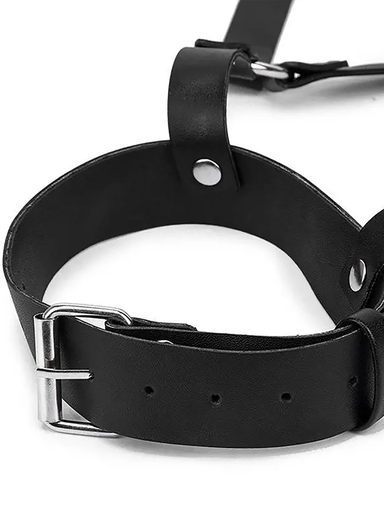 Women Leather Harness Belt Wai - Body Jewelry Goth recension och pris