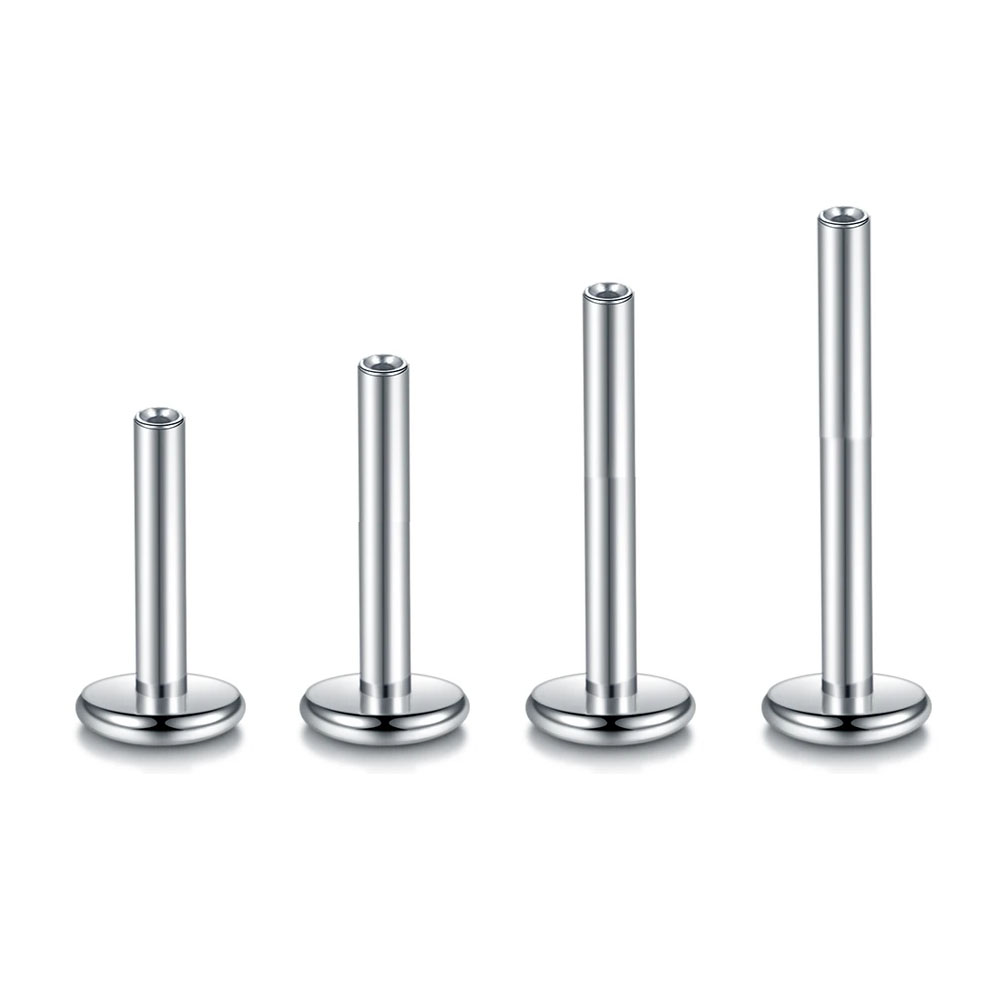 10pcs/Lot ASTM F136 G23 Titani - Flat Back Labret Stud recension och pris