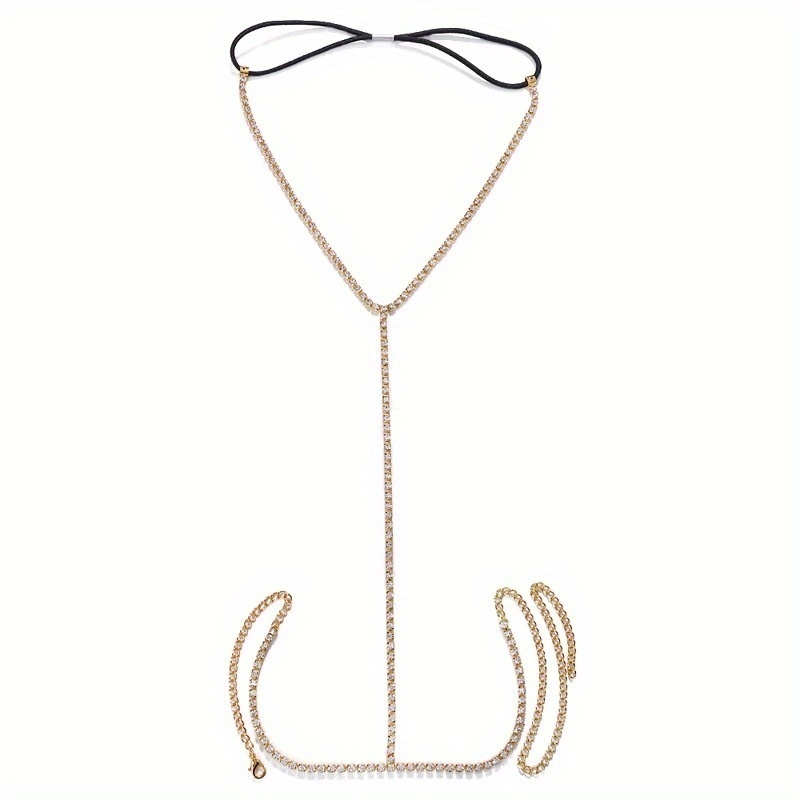 1 piece of sparkling rhineston - Body Jewelry Leg Chain recension och pris