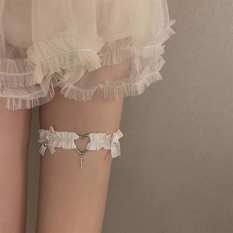 Bow Love Leg Ring Female Punk  - Body Jewelry Leg Chain recension och pris