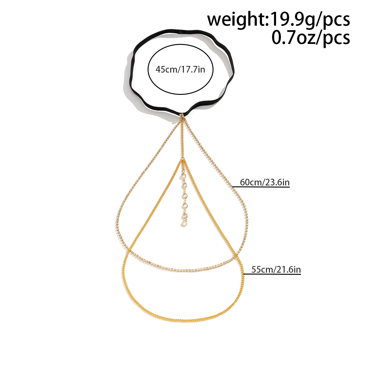 Sexy Shiny Crystal Multilayer  - Body Jewelry Leg Chain recension och pris