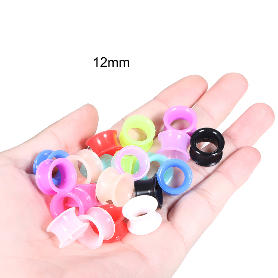 24Pcs Silicone High Double Fla - Body Jewelry Gauges recension och pris