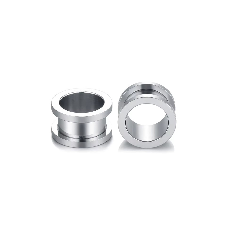 1Pair Stainless Steel Ear Plug - Body Jewelry Gauges recension och pris