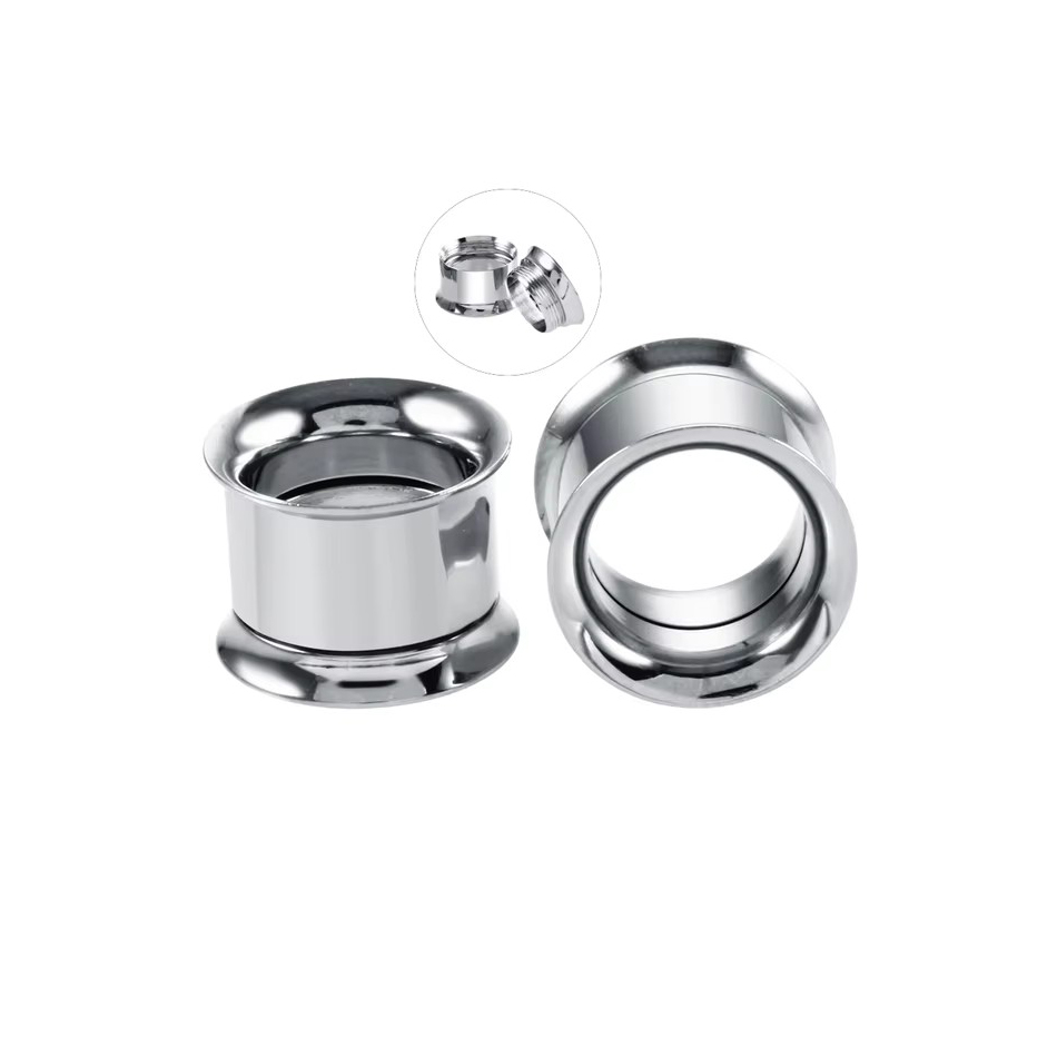 1Pair Stainless Steel Ear Plug - Body Jewelry Gauges recension och pris