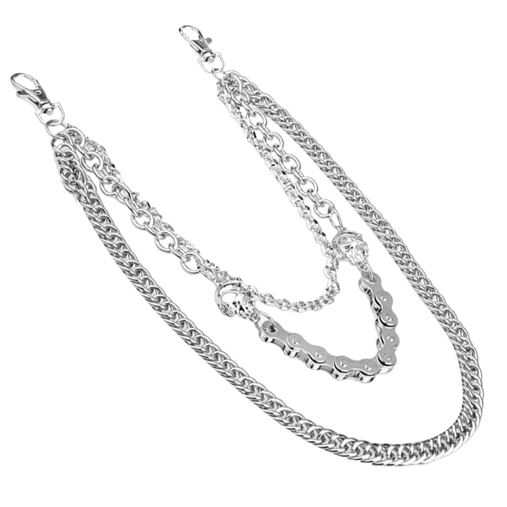 1Pcs Men's Silver Skull Pants  - Body Jewelry Ideas recension och pris