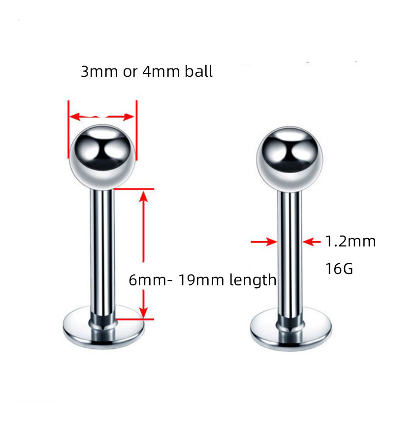 2 Pieces 316L Surgical Steel T - Body Jewelry Gauges recension och pris