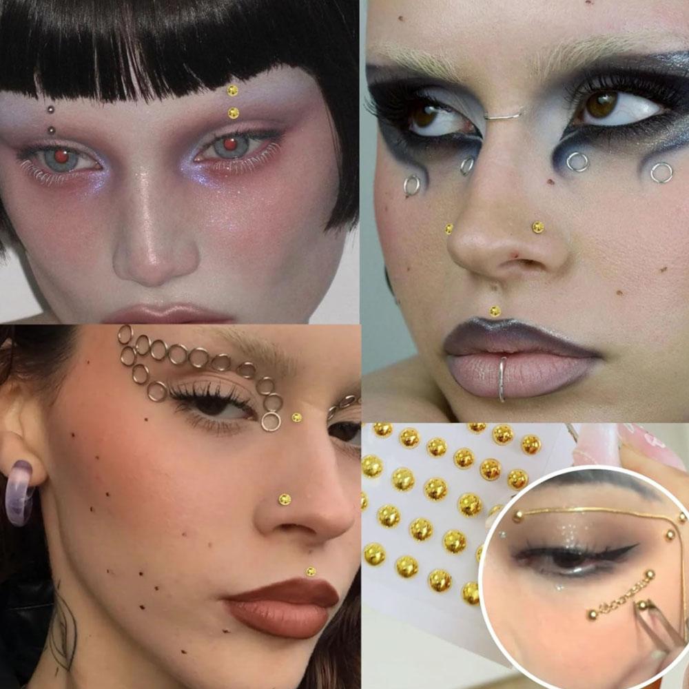 661Pcs Set Face Fake Piercings - Body Jewelry Rings recension och pris