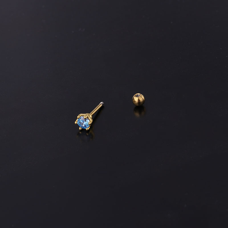 CZ Crystal Top Flat Back Labre - Flat Back Labret Stud recension och pris