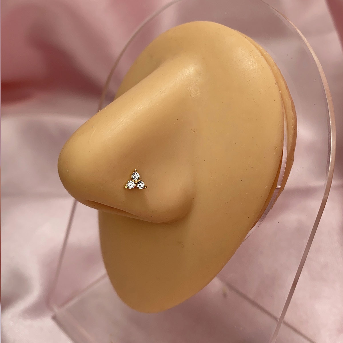 1Piece Surgical Steel Tiny Fla - Flat Back Labret Stud recension och pris