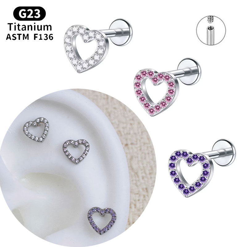 NORYAN ASTM F136 Titanium Mini - Flat Back Labret Stud recension och pris