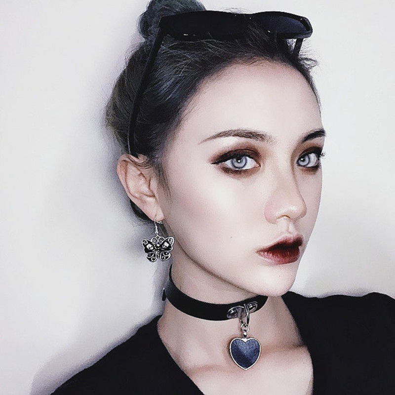 Sexy Necklace Collar Leather B - Body Jewelry Goth recension och pris