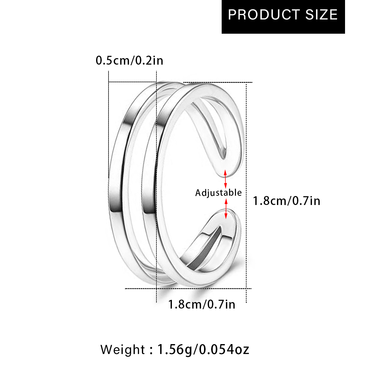 Adjustable Double Layer Toe Ri - Body Jewelry Rings recension och pris