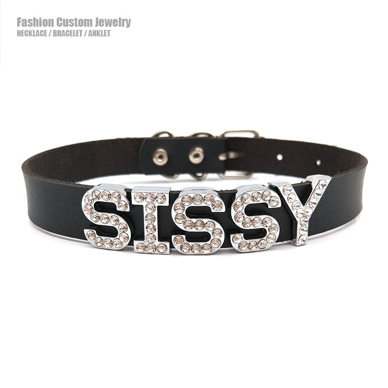 Customized Necklaces Rhineston - Body Jewelry Goth recension och pris