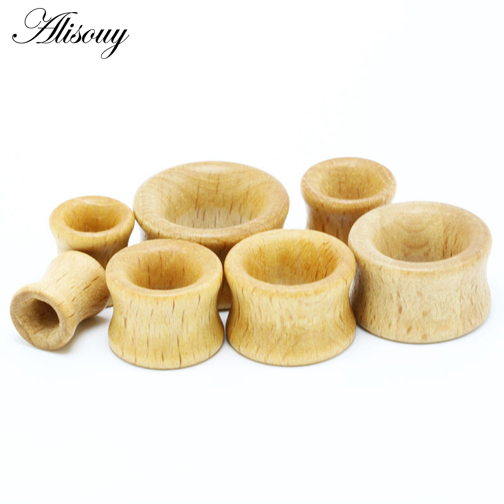 1PC Fashion Ear Plugs Wood Fle - Body Jewelry Gauges recension och pris