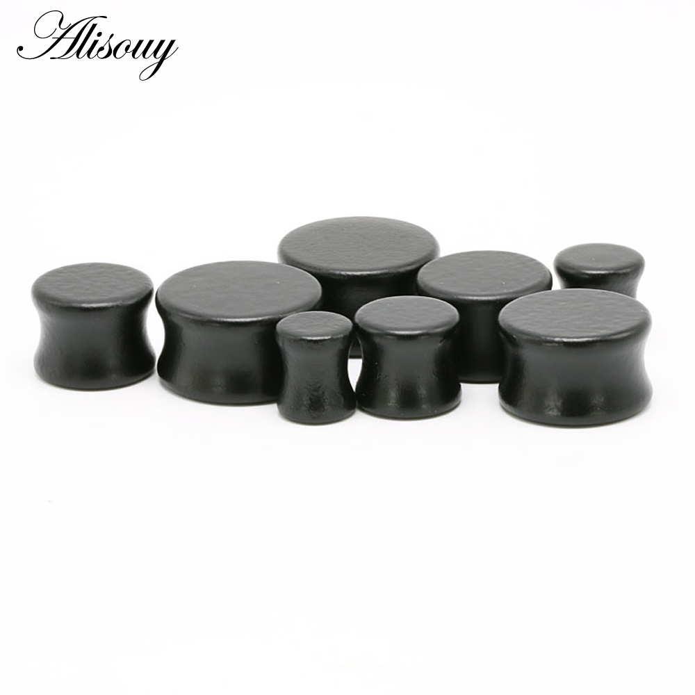 1PC Fashion Ear Plugs Wood Fle - Body Jewelry Gauges recension och pris