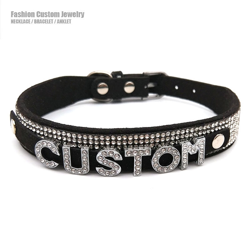 Shiny Rhinestone Letters Custo - Body Jewelry Goth recension och pris