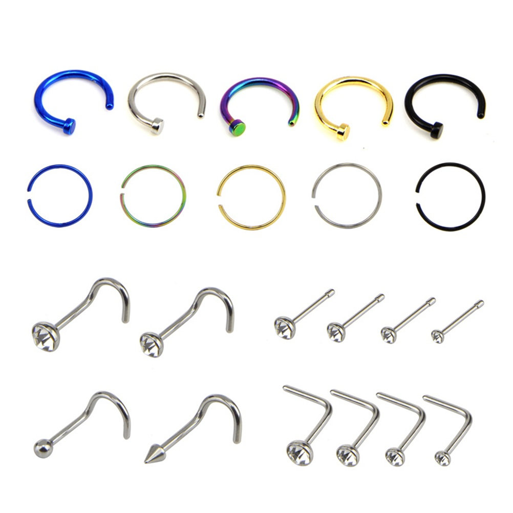 22Pcs High Polish Stainless St - Body Jewelry Ideas recension och pris