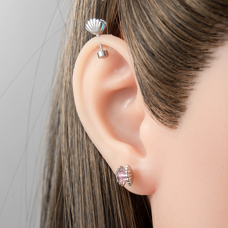 Titanium Ear Stud Earrings, 20 - Flat Back Labret Stud recension och pris