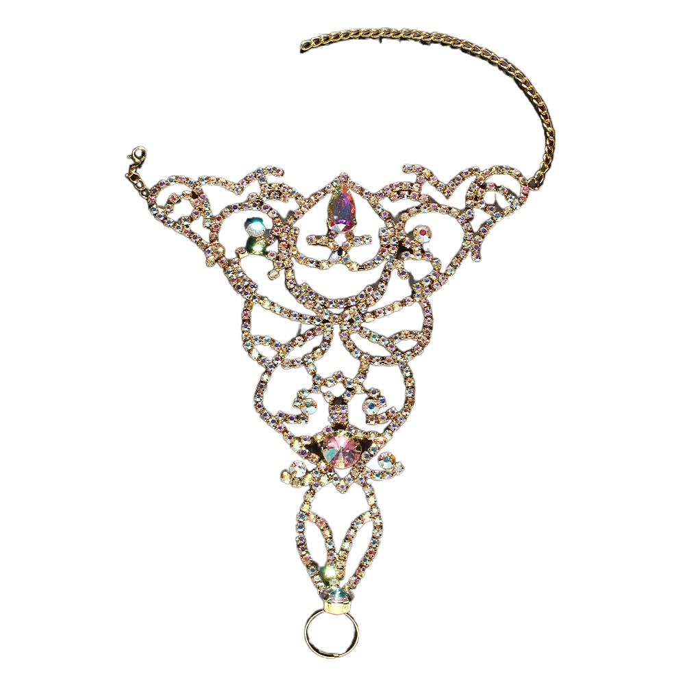 Colorful Rhinestone Rhinestone - Body Jewelry Leg Chain recension och pris