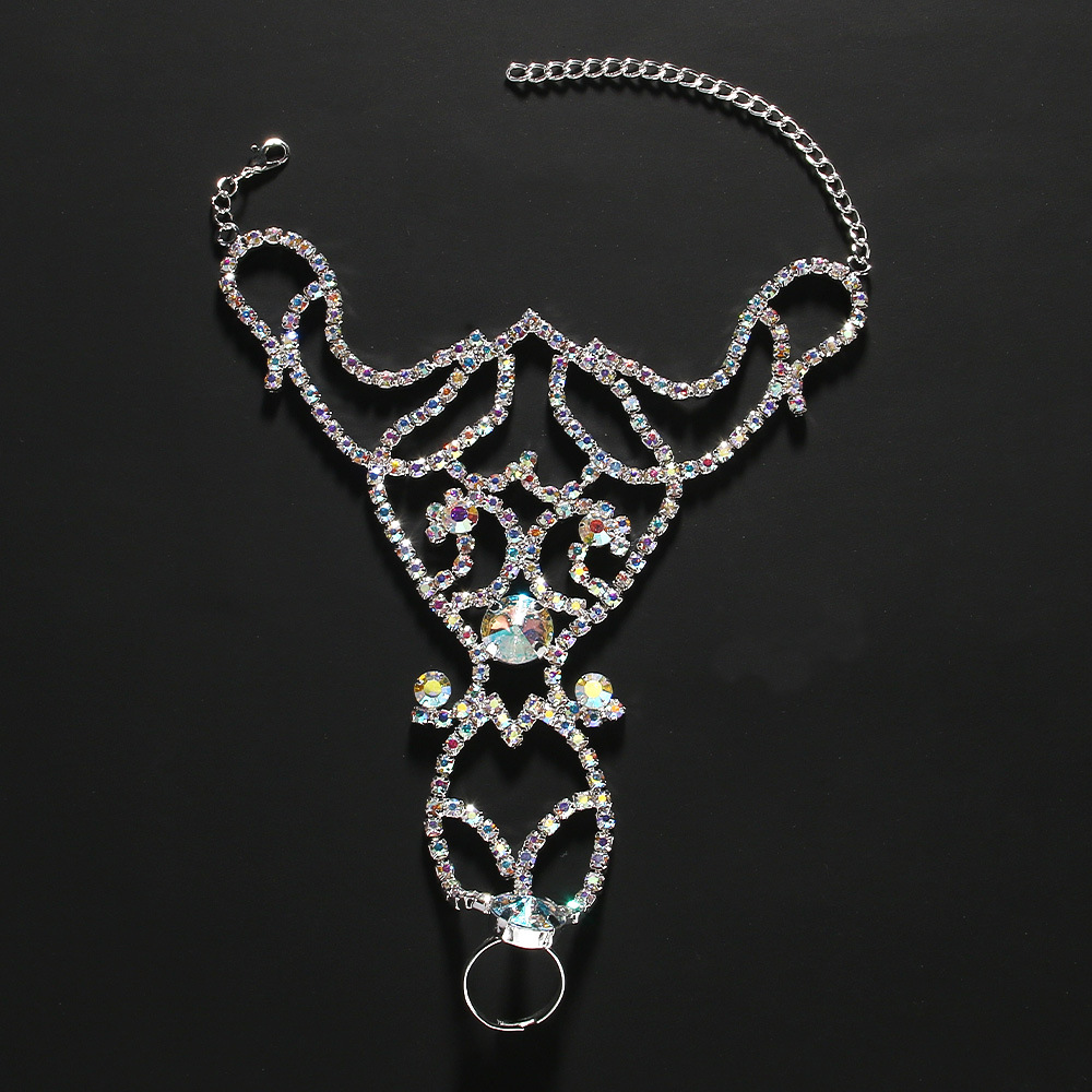 Colorful Rhinestone Rhinestone - Body Jewelry Leg Chain recension och pris