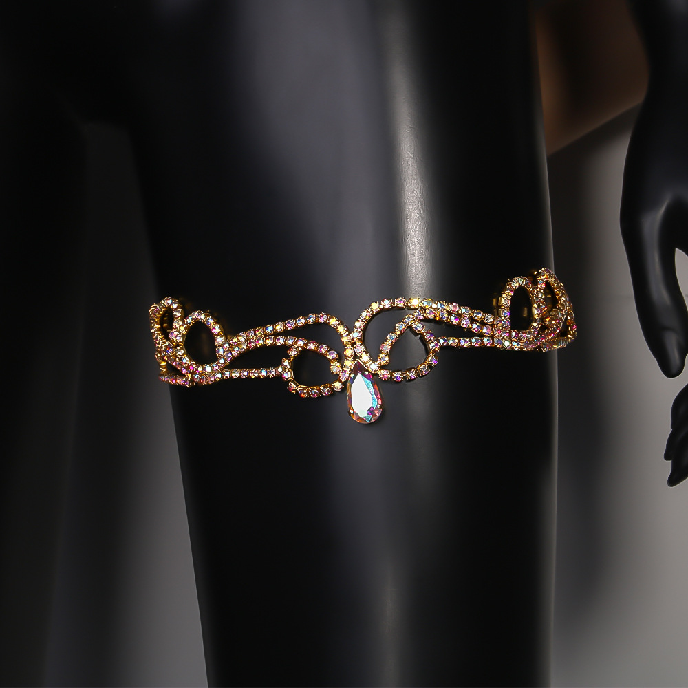 Colorful Rhinestone Rhinestone - Body Jewelry Leg Chain recension och pris