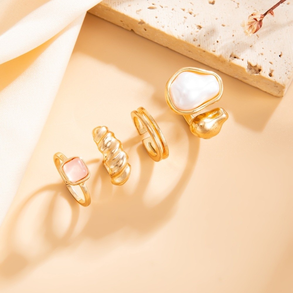 Irregular Pearl Toe Ring Set T - Body Jewelry Rings recension och pris